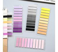 1 paquet de 200 notes adhésives en PET, blocs-notes réutilisables en plastique semi-transparent, fournitures de bureau, onglets index, fournitures scolaires Taille UniquegraphiquePET