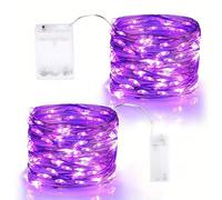 1 paquet de mini-guirlandes lumineuses à piles en fil de cuivre, convenant pour la chambre, les bocaux scintillants, les lumières de lucioles étanches, les fêtes DIY, Noël, les rassemblements, les mar