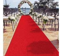 1 paquet de tapis de mariage rouge, tapis de fête de demande en mariage, tapis de fête de Noël, décorations de Noël, tapis d'allée rouge haut de gamme pour hôtel 100x300cm,100x1400cm,100x1200cm,100x80