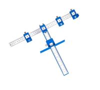 1 Pc De Poinçon Guide De L'armoire Guide De Modèle De Forage Pince Réglable Guide De Chevillage Pour Le Perçage Du Bois Charniere Porte Acier Inoxydable Poignée Tiroir