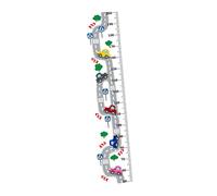 1 Pc décor floral autocollants pour les tout-petits sticker mural autocollant de hauteur pour enfants mobile décorer fleurs stickers muraux Autocollant mural