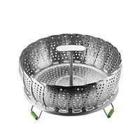1 Pc En Acier Inoxydable Légumes Vapeur Pliant Panier Insert pour Poissons Veggie Fruits De Mer Extensible pour Adapter Divers Pot De Taille