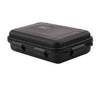 1 Pc en Plein Air Survie Boîte De Rangement en Plastique Antichoc Étanche Conteneur Étanche À L'air Carry Box pour Les Activités en Plein Air Voyage ou À La Maison (L-Noir)