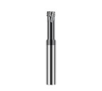 1 pc fraise à fileter 3 flûtes fraise à fileter métrique M1.6 M2 M2.5 M3 M4 M5 M6 M8 M10 M12 CNC outil de filetage fraise au carbure-M8x1.25xD6x50L
