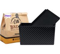 1 pc Pour 450g de pâte à pain grillé Moule à pâtisserie Pâtisserie Moule à pain avec couvercle et 50x sac à pain