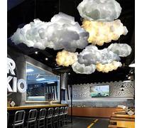 1 PC Simulation Nuage Pendentif Lumière Creative Fibre Synthétique PVC Nuage Lustre Flottant Nuage Plafonnier Décoratif Nuage Plafonnier Pour Chambre, Chambre D'enfants