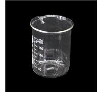 1 Pce Bécher 200Ml Borosilicaté Forme Basse Épaissi Bec Verseur