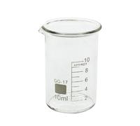 1 pcs 100/25/250ml/150ml/200ml G3.3 Verre Borosilicate Coupe Basse Forme Lab Chimie Mur Lourd Résistant À La Chaleur Tasse À Mesurer Échelle (10ml-CHINA)