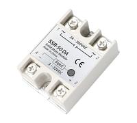 1 Pcs 50A Relais statique, module semi-conducteur monophasé SSR-50DA, Commandes à courant continu Courant alternatif, entrée3~32VDC à la sortie 24-380VAC pour régulateur de température