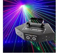 1 pcs RGB Laser Light DMX Scan Laser Stage Light RGB Full Color Six-Eye Beam Laser Club DJ Disco Laser Projector Li ECLAIRAGE LASER
