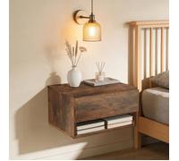 1 PCS table de chevet suspendue-MENGDA-Table de chevet murale pour chambre à coucher-Avec un tiroir
