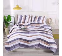 1 Personne Les Enfants Bambin Parures de Lit avec Taie d'oreiller, Belle Fleur Noir Blanc Plume Art Housse de Couette pour Bambin Fille Garçon Dortoir (Bande Art)