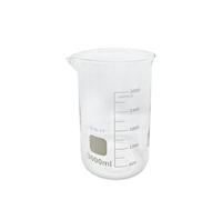 1 pièce 100/25/250ml/150ml/200ml G3.3 Bécher en verre borosilicaté à paroi épaisse de forme basse pour laboratoire de chimie avec graduations résistant à la chaleur (3000ml-CHINE)