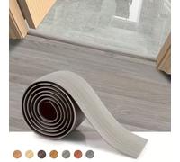 1 pièce 1m/39,37 pouces Bande de transition de sol auto-adhésive, bande décorative de seuil de porte en PVC à grain de bois, à décoller et coller, convient pour les espaces de tapis, de carrelage et d