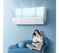 1 pièce/2 pièces/3 pièces Déflecteur d'air de climatiseur rétractable anti-souffle direct, pare-vent de climatisation universel, déflecteur mural pour maison, guide d'air froid, matériau PP épaissi am