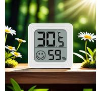 1 pièce 2 pièces 3 pièces Mini Thermomètre Hygromètre Portable, Thermomètre Hygromètre Numérique LCD à Double Affichage de Température & Humidité Mural pour la Maison, le Bureau, la Chambre de Bébé, l