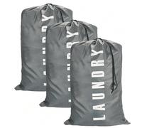 1 pièce/2 pièces/3 pièces Sac de lessive de voyage, organisateur de vêtements lavable en machine avec cordon de serrage, assez grand pour contenir 4 charges de lessive, s'adapte facilement à un panier