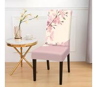 1 pièce/2 pièces/4 pièces/6 pièces/8 pièces/36 pièces Set, Housses de chaise à motif floral romantique Sakura/rose vintage, housses de protection souples et lavables à haute élasticité, technologie d'