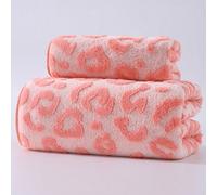 1 pièce&2 pièces&4 pièces Ensemble de serviettes de bain de luxe à imprimé léopard - Tissu éponge corail jacquard, serviettes ultra douces et moelleuses, idéal pour créer une décoration intérieure aud