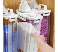 1 pièce/2 pièces Boîte de rangement pour poudre à laver 1,75 l/2,5 l/3 l, seau en plastique pour savon ménager, boîte de rangement pour poudre à laver, boîte de rangement dédiée, grande capacité, corp