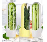 1 pièce/2 pièces Boîtes de fraîcheur pour légumes, garde le coriandre et les asperges frais, convient pour une utilisation au réfrigérateur, préserve la fraîcheur des herbes en bouteille, rangement au