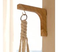 1 pièce/2 pièces Crochet de suspension de plante en bois, support mural de plante, crochet mural de plante en bois, crochet de suspension de plante, support mural de plante, convient pour les pots de 