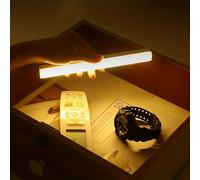 1 pièce/2 pièces Lumière de placard sans fil à détecteur de mouvement LED, veilleuse rechargeable USB magnétique (10/20/30/50 cm), éclairage pour cuisine, chambre, placard, armoire, escalier, couloir
