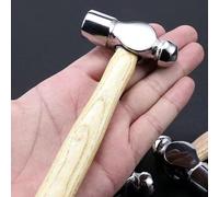1 pièce/2 pièces Marteau à manche en bois avec pointe ronde, marteau à boule renforcé plaqué, marteau multifonction casse-noix, marteau outil pratique portable, manche en bois à pointe ronde, marteau