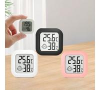 1 pièce/2 pièces Mini hygromètre, thermomètre et hygromètre numérique compact avec écran LCD - Surveillance précise de la température et de l'humidité, alimenté par batterie, indicateur de confort fac