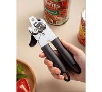 1 pièce/2 pièces Ouvre-boîte multifonction en acier inoxydable, outil d'ouverture de boîte de conserve créatif pour la cuisine, ouvre-boîte manuel pratique avec poignée en plastique, ouvre-boîte en ac