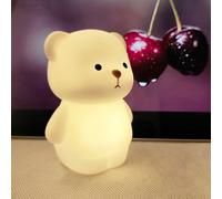 1 pièce/2 pièces Petite lumière LED mignonne en forme d'ours sucette, éclairage de décoration de fête pour Halloween, Noël, convient pour l'intérieur, le salon, la chambre à coucher, cadeau idéal pour