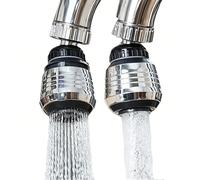 1 pièce/2 pièces Prolongateur de protection anti-éclaboussures pour robinet pivotant à 360°, aérateur économiseur d'eau de cuisine, filtre de pomme de douche augmentant la pression, facile à nettoyer