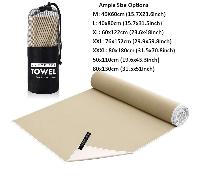 1 pièce/2 pièces Serviette de sport et de fitness à double face en microfibre séchage rapide, serviette de yoga, de natation, de randonnée, de camping de couleur unie absorbante et anti-sable, portabl
