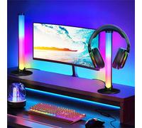 1 pièce/2 pièces Support de casque à éclairage LED alimenté par USB avec éclairage dégradé vibrant - Lampe de bureau en acrylique élégante pour les passionnés de jeux et d'audio, lumière d'ambiance co