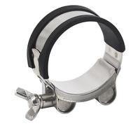 (1 pièce) 201-213 mm Collier de serrage robuste en T avec boulon à ailettes en acier inoxydable 304 avec bande en caoutchouc