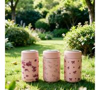 1 pièce 260ml/8,79oz Tasse isolée mini en forme de nœud et de cœur, série Sakura, tasse à eau froide, bouteille d'eau portable, avec cordon rétractable, bouteille isolée sous vide, convient pour les v
