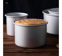 1 pièce/3 pièces/4 pièces Ensemble de moules à gâteau éponge, moule à gâteau haut, moule à gâteau à fond amovible, moule à gâteau rond en alliage d'aluminium, convient pour un usage domestique et fest