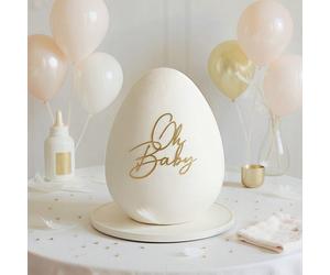 1 pièce/3 pièces/5 pièces Cake Topper acrylique "Oh Baby", décoration de fête de baby shower, décoration de gâteau pour révélation du , convient pour table de dessert, décoration de gâteau, pâtisserie