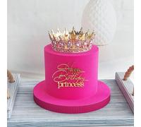 1 pièce/3 pièces/5 pièces "Joyeux anniversaire princesse" Cake Topper en PMMA, décoration de gâteau moderne en lettres pour fête d'anniversaire, décoration de gâteau d'anniversaire, fournitures de déc