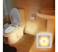 1 pièce/3 pièces/6 pièces Veilleuse LED à capteur automatique, lampe murale sans fil, alimentée par batterie (piles non incluses), convient pour les escaliers, les armoires, la salle de bain, les marc