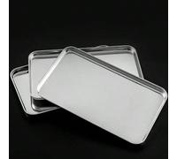 1 pièce/3 pièces Nouveau plateau en acier inoxydable, plaque de cuisson en acier inoxydable, plateau pour thé de l'après-midi, plateau pour snacks, hamburgers, cocktails et gâteaux, facile à nettoyer,