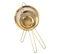 1 pièce/3 pièces Passoire fine en maille, louche passoire en acier inoxydable, ustensile de cuisine multifonctionnel pour filtrer la farine, le thé, l'huile de friture, la poudre de café, le jus, la c