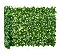 1 pièce 300*100cm Écran de clôture de haie artificielle en lierre - Panneaux de filtrage de haie factice en feuilles et vignes. Feuillage artificiel protégé contre les UV pour la décoration de la mais