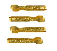 1 pièce/4 pièces/10 pièces Accessoires de brûle-encens en métal doré vintage, design intégré, décoration d'intérieur, pince à charbon, pinces, porte-encens, convient pour contenir des épices et du cha