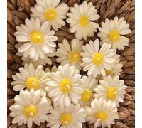 1 pièce/4 pièces Bougies décoratives à la fleur de camomille, bougies parfumées, mini décoration, décoration de maison, bougies de décoration pour table de salle à manger/cuisine, bougies flottantes,