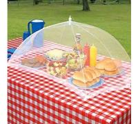 1 pièce/4 pièces Couvre légumes anti-mouches blanc, couvre-plats moustiquaire pliable, grande couvre-table anti-mouches pliable. Tente moustiquaire de cuisine et de camping en plein air 1PC/L,1PC/M,1 