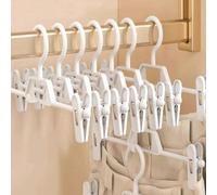 1 pièce/5 pièces/10 pièces Cintre à pantalon, organisateur d'armoire extensible sans couture et antidérapant, accessoire décoratif pour les vacances, la chambre, la maison, la chambre à coucher, convi