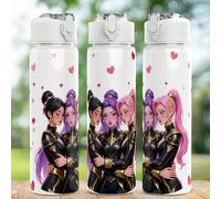1 pièce/5 pièces Bouteille d'eau en plastique de 750 ml, imprimé thème câlin de la Saint-Valentin. Convient pour le bureau, les voyages, le fitness, le camping. Grande capacité, léger, facile à nettoy