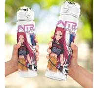 1 pièce 5 styles Bouteille d'eau de sport anti-déversement à couvercle rabattable style groupe de filles K-POP, accessoire essentiel pour la rentrée scolaire, design portable de mode pour voiture, tas