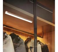 1 pièce 50cm/10cm/20cm/30cm Lampe LED à détecteur de mouvement USB Blanc/Chaud, Lampe murale, Convient pour l'éclairage de placard, armoire et couloir; Bande LED à détecteur de mouvement sans fil, Con